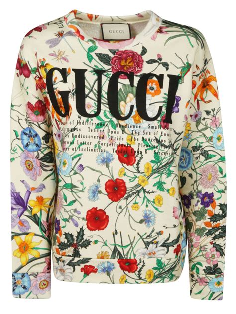 gucci sweatshirt with flowers.